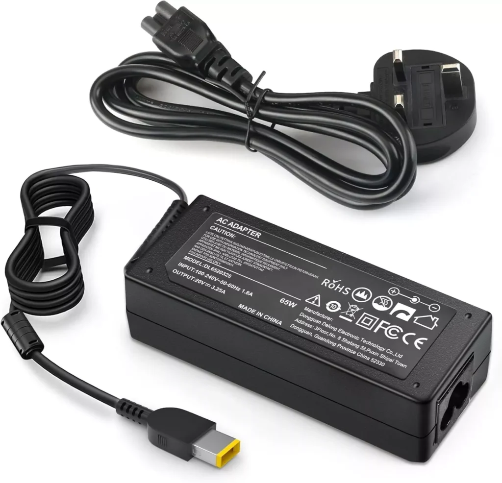 Laptop Charger 65W Power Adapter Compatible with Lenovo Thinkpad T470 T470S T460