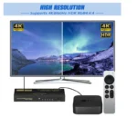 DGODRT HDMI Switch 5 in 1 Out 4K@60Hz, 5 Port HDMI Switcher Box with Remote Cont