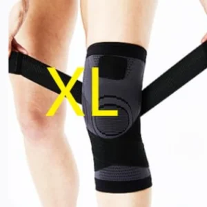 Knee Wraps Weight Lifting Straps, Guard Pads, Sleeves Powerlifting Gym (Size L)