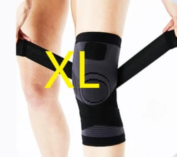Knee Wraps Weight Lifting Straps, Guard Pads, Sleeves Powerlifting Gym (Size L)