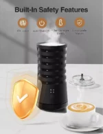 Milk Frother 4 in 1 Electric Milk Frother and Steamer with Warm Function 240ml