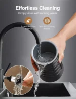 Milk Frother 4 in 1 Electric Milk Frother and Steamer with Warm Function 240ml