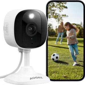 AOQEE Outdoor Security Camera - 2K CCTV Camera Systems IP65 Waterproof