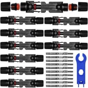 Solar Cable Connector Male & Female Pairs Plug Photovoltaic System Waterproof