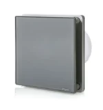 STERR - Grey Bathroom Extractor Fan with Humidity Sensor 100 mm / 4" - BFS100H-G