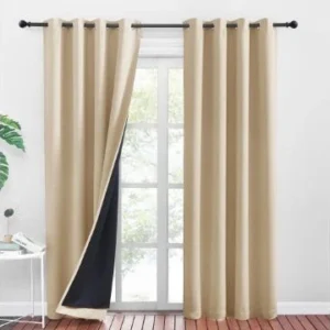 PONY DANCE Sage Cream Blackout Curtains