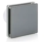 STERR - Grey Bathroom Extractor Fan with Humidity Sensor 100 mm / 4" - BFS100H-G