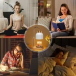 seenlast Candle Warmer Lamp, Electric Candle Light Warmer with Timer white