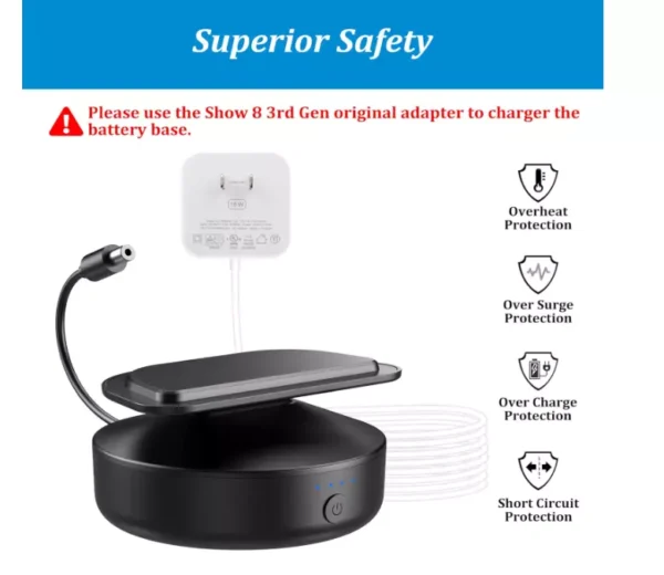 PlusAcc Battery Base for New SHΟW 8 (3rd Gen, 2023) - Portable Battery Station
