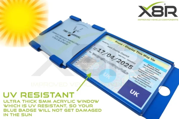 Blue Badge Disabled Holder Guard Parking Clock Security Anti Theft Lock Wallet