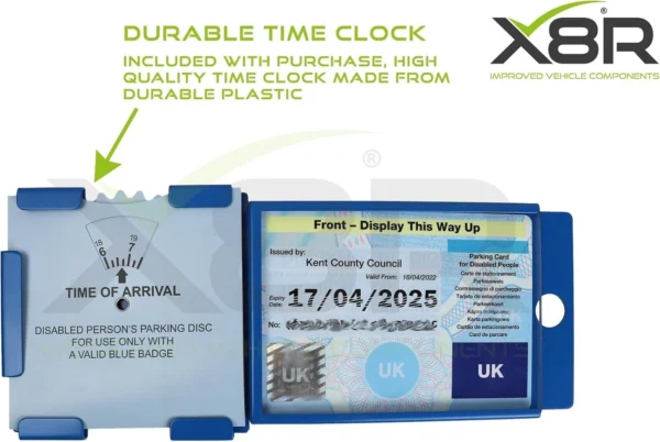 Blue Badge Disabled Holder Guard Parking Clock Security Anti Theft Lock Wallet