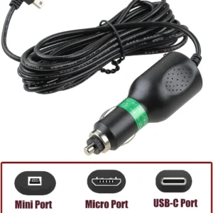 5V 3.4A Mini Micro USB Car Charger 1.1M Cable 2 USB Port for Car DVR Dash Camera