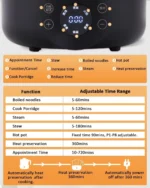 BAOSHISHAN Electric Hot Pot, 1.8L Ceramic Non-Stick Coating Frying Pan with