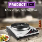 CUSIMAX Hot Plate for Electric Cooking Portable Single Hob, Cooktop Table Top