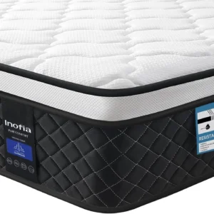 Inofia 4FT Small Double Mattress,10.3Inch COOLMAX Gel Memory Foam Pocket Spring