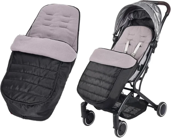 Universal Pushchair Footmuff Fleece Lined Stroller Pram Waterproof and Windproof