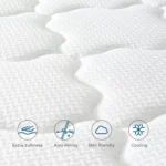 Inofia 4FT Small Double Mattress,10.3Inch COOLMAX Gel Memory Foam Pocket Spring