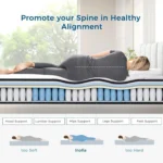 Inofia 4FT Small Double Mattress,10.3Inch COOLMAX Gel Memory Foam Pocket Spring