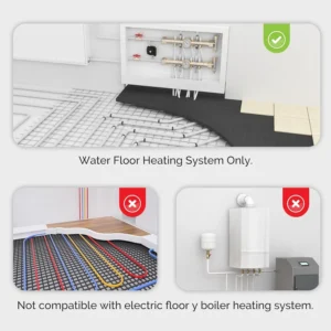 MOES WaterElectric Floor Heating Thermostat Zigbee Waters Gas Boiler Temperature