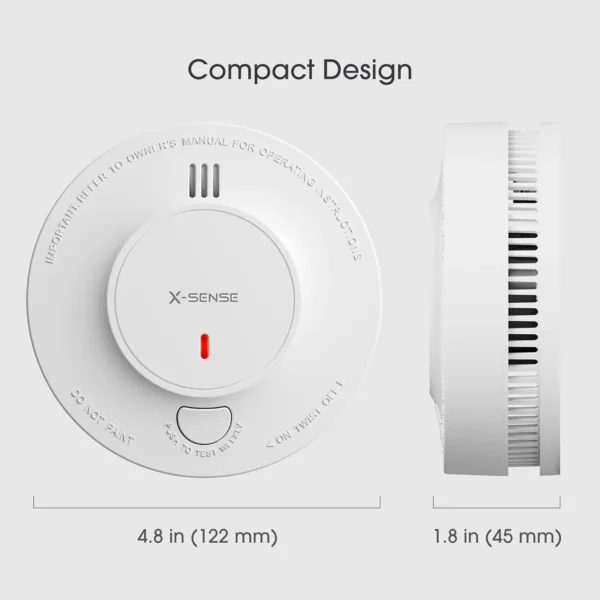 X-Sense Wireless Interlinked Smoke Alarm Detector 3 Pack