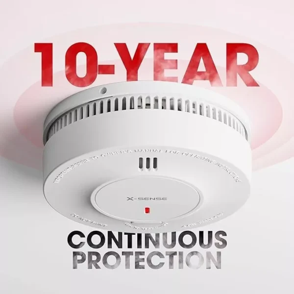 X-Sense Wireless Interlinked Smoke Alarm Detector 3 Pack