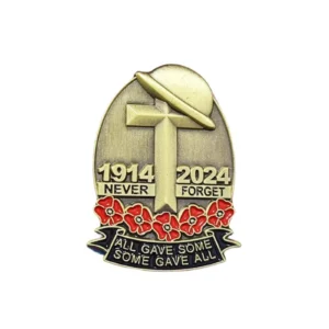 110th Anniversary Never Forget Veteran Red Poppies Pin Badge JOB x 100