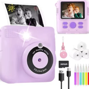 Kids Camera for Girls Boys, Instant Camera for Kids with Print Photo Paper,HD