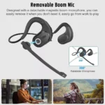 Giveet Bluetooth Headset Detachable Microphone DSP Noise Cancelling
