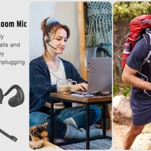 Giveet Bluetooth Headset Detachable Microphone DSP Noise Cancelling