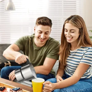 Milk Frother Electric, 500ML Hot & Cold Foam Maker with Dishwasher Safe