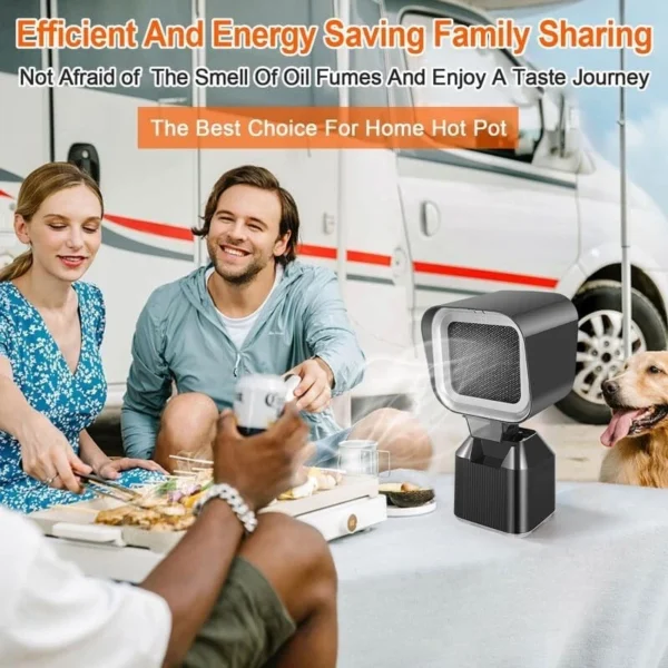 Portable Range Hood Retractable Desktop Suction Cooker Hood With 2 Speed Exhaus