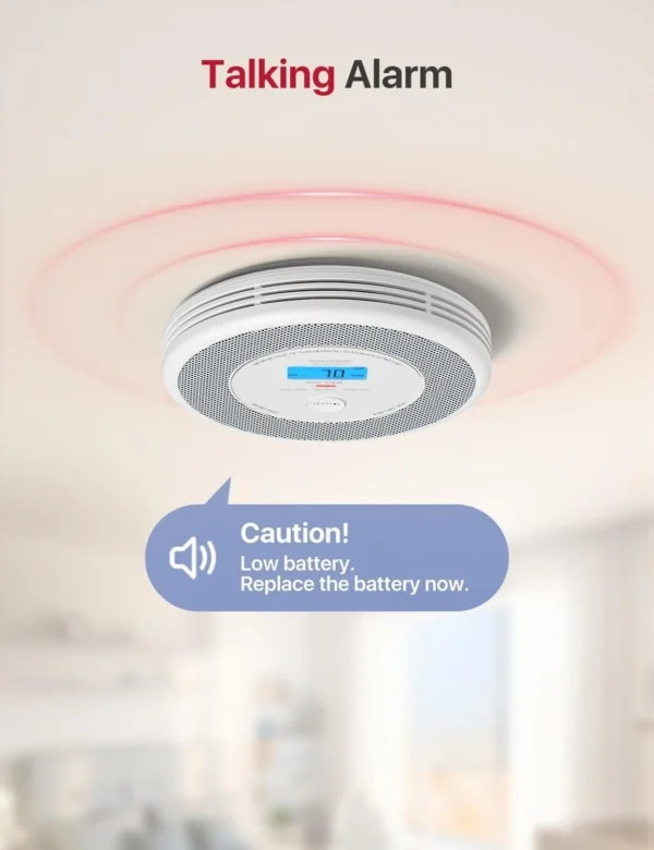 X-Sense Combination Smoke & Carbon Monoxide Alarm with Voice Alerts (XP0A-SR)