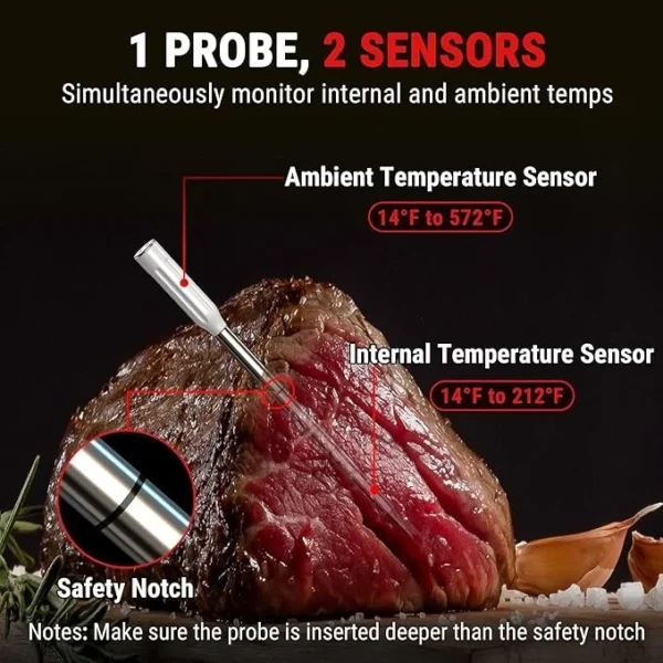 ThermoPro TempSpike TP961-GB Meat Thermometer - Wireless & Smart App