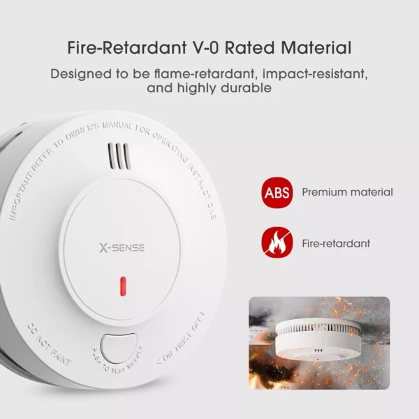 X-Sense Wireless Interlinked Smoke Alarm Detector 3 Pack