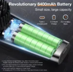 Hair Straightener Brush Portable Cordless Mini Fast 90Sec 230°C 6400mAh Tavel