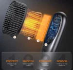 Hair Straightener Brush Portable Cordless Mini Fast 90Sec 230°C 6400mAh Tavel