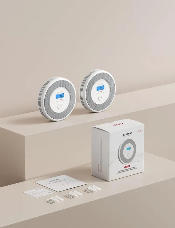 X-Sense Combination Smoke & Carbon Monoxide Alarm with Voice Alerts (XP0A-SR)