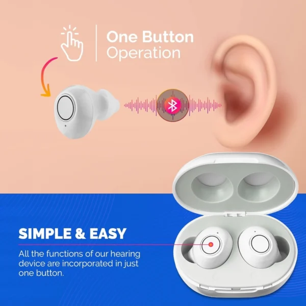 MEDca Rechargeable in-Ear Digital Sound Enhancers – Compact Noise-Reducing Audio
