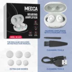 MEDca Rechargeable in-Ear Digital Sound Enhancers – Compact Noise-Reducing Audio