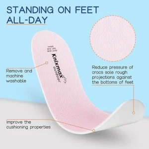 2pairs Knixmax Outdoor Insoles for Crocs Comfort Inserts SIZE UK 6/7