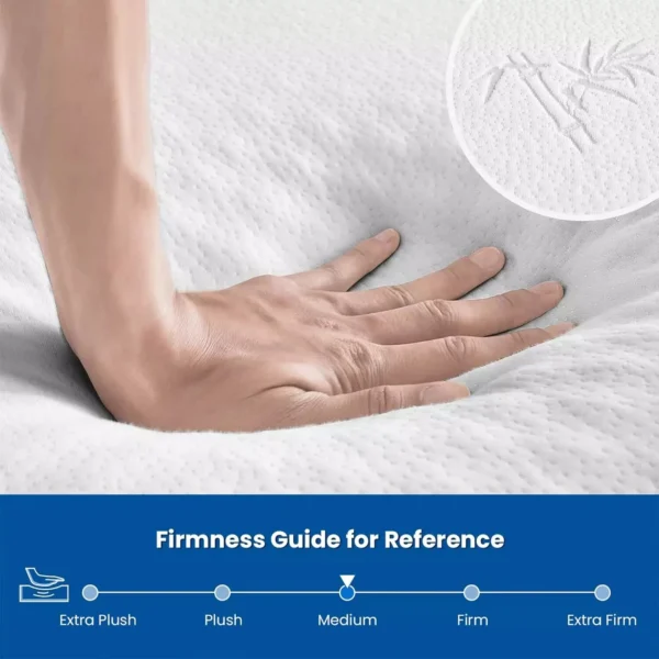 Vesgantti Single Mattress 8.7 Inch Memory Foam Mattress Medium Firm with Foam