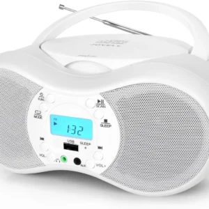 CD-X9C Boombox Portable CD Player, Boombox CD Player Combo for Kids, AC and Batt