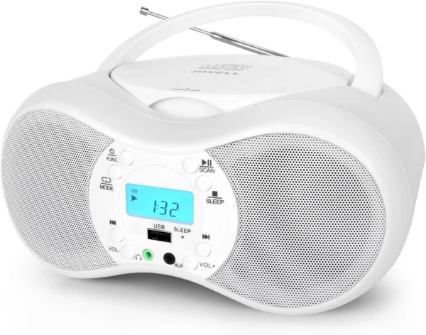 CD-X9C Boombox Portable CD Player, Boombox CD Player Combo for Kids, AC and Batt