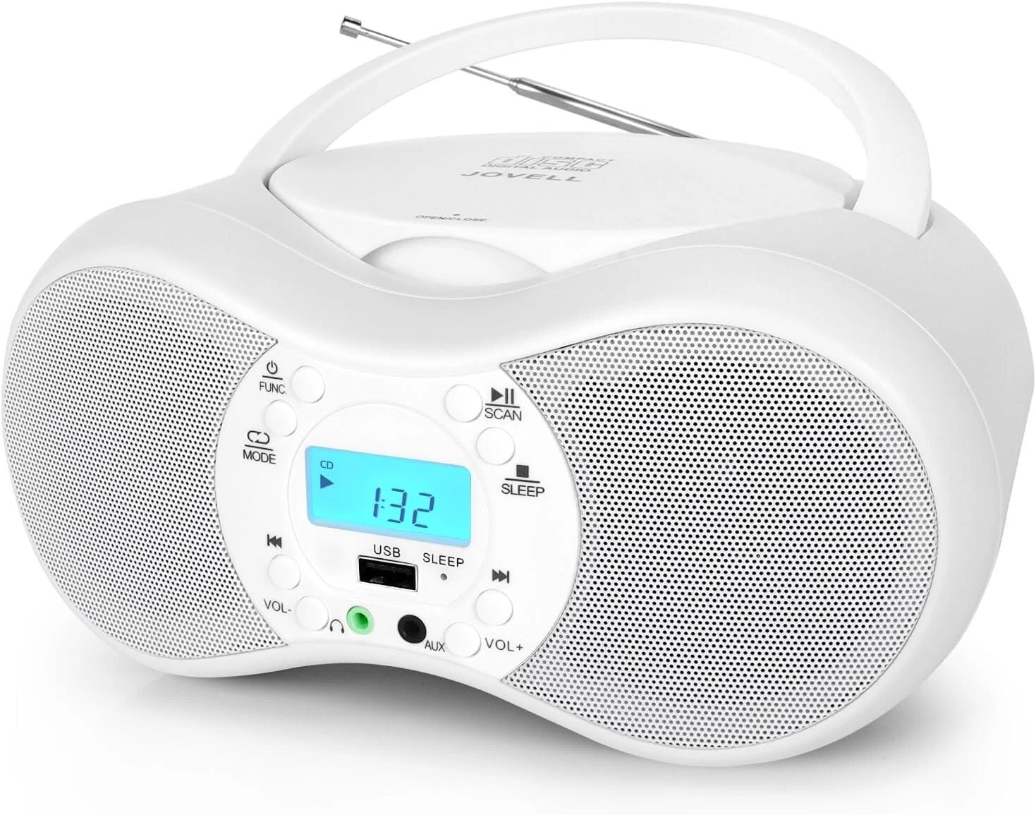 CD-X9C Boombox Portable CD Player, Boombox CD Player Combo for Kids, AC and Batt