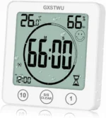 Waterproof Bathroom Digital Shower Clock Timer Alarm Temperature Meter Humidity
