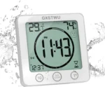 Waterproof Bathroom Digital Shower Clock Timer Alarm Temperature Meter Humidity
